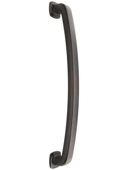 Belcastel Flat-Bottom Appliance Pull - 12 inch Center-to-Center in Brushed Pewter.
